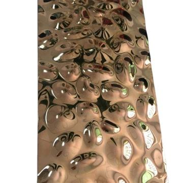 SS 304 Water Ripple colored Stainless Steel Sheet