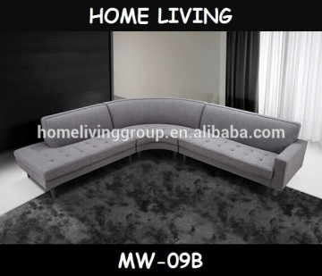 2016 Modern L shaped luxury fabric sofas set