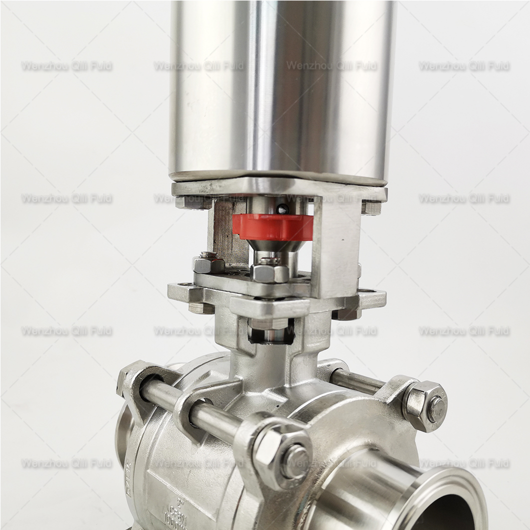 Vertical pneumatic ball valve (12)