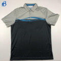 black with blue streaks polo shirts for men