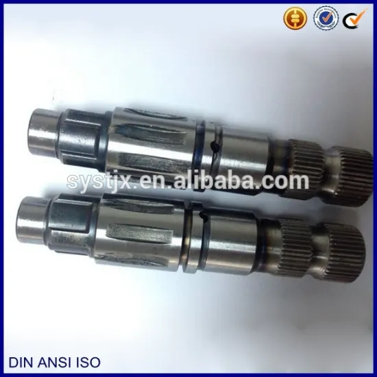 Position hole with teeth gear wheel shaft