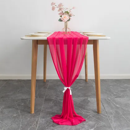 Chiffon Table Runners for Wedding and Event Décor