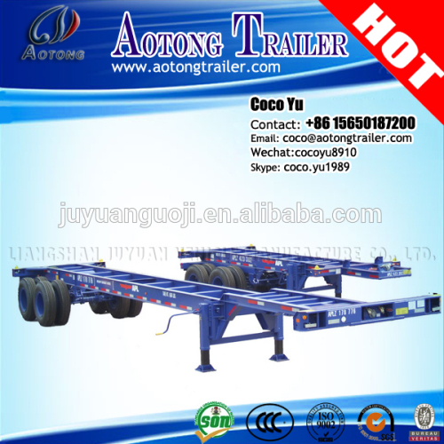 20ft 40feet Shipping Container Skeleton Truck Trailer Chassis Used Car