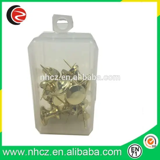 Large Gold Push Pin in PP box
