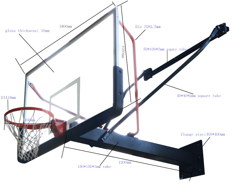 wall mounted basketball stand hoop (15)