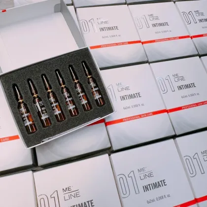 Me Line 01 Intimate 6 Vials X 2 Ml Antioxidant Keratolytic Solution for Professional Use in Intimate Areas