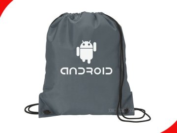 Gray Sports Plyester Storage Customized Custom Drawstring Bags With Oem Available