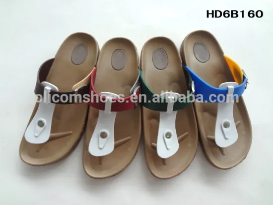 2017 New Cheap wholesale PCU cork sandal for men