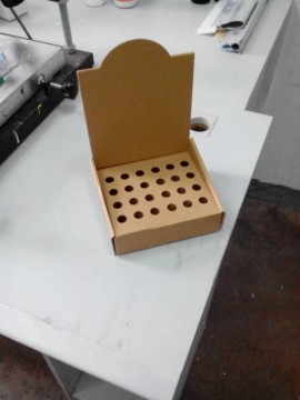Foldable Corrugated Paper Display Box for Pen