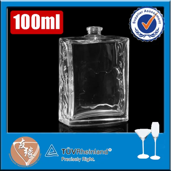 100ml super flint glass hot selling glass perfume spray bottle