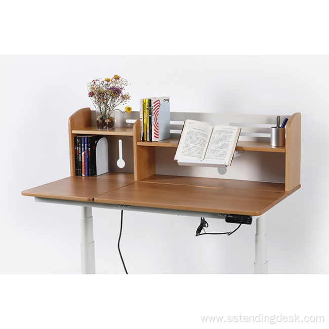 Ergonomic Home Children Student Dual Motor Bookshelf Desk