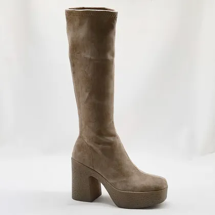 Autumn New Women's Mid-Tube High Boots: Fashion Casual Long Tube Over-the-Knee Thick-Soled Boots