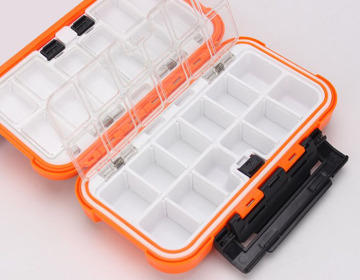 Waterproof ABS Lure Box: Portable Fishing Gear Tackle Case