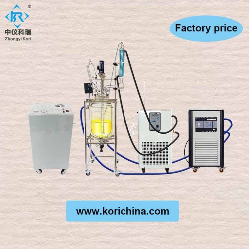 Завод напрямую продает двухслойный стеклянный реактор
