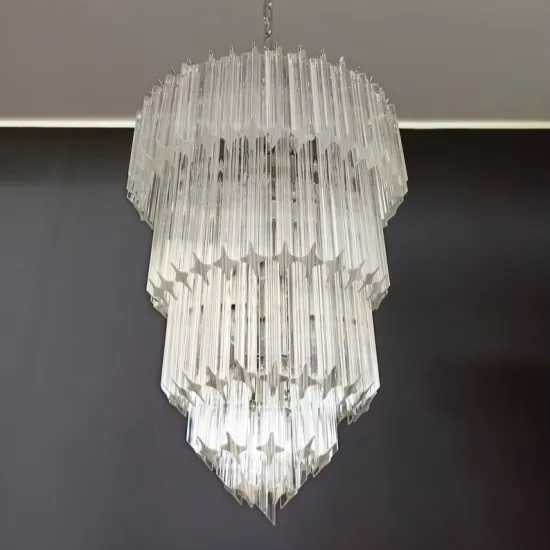 Luxury Vintage Italian French Style Murano Glass Chandelier