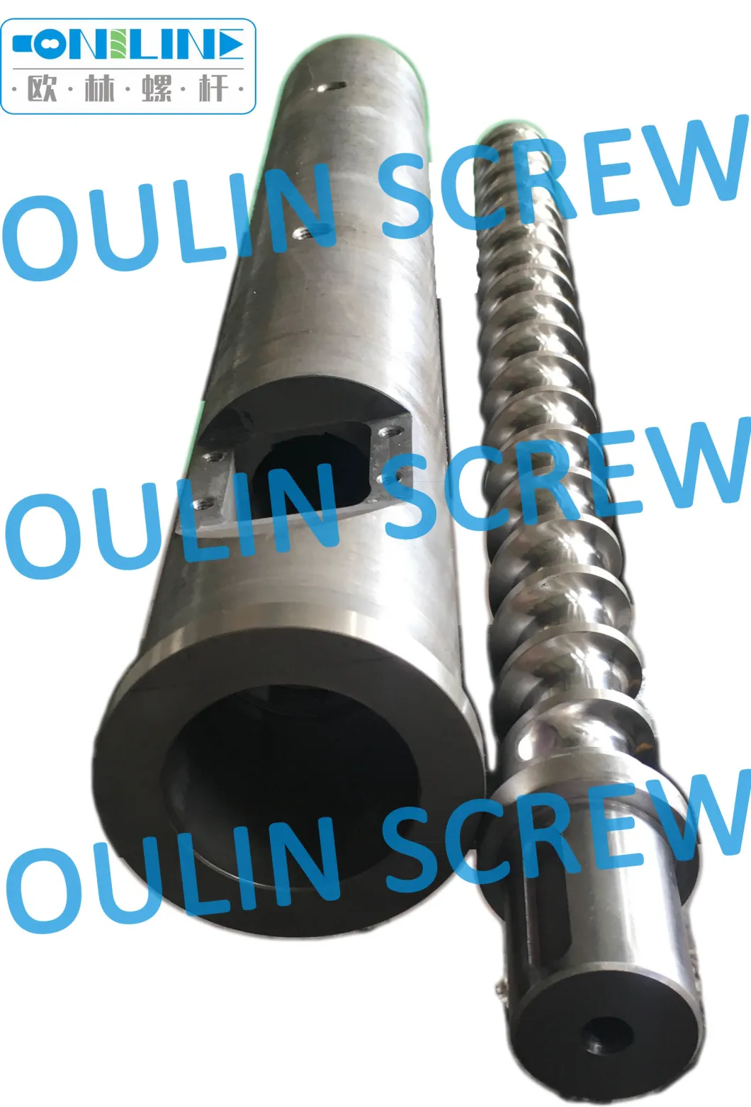 Friul 40-14D Bimetal Screw and Barrel for PVC Pellets Profile