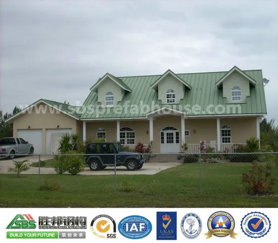 Prefab Light Mini steel structure villa with professional design