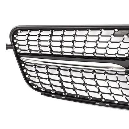 Diamond Grille for Mercedes Benz C CLASS W204 2008-2013 ABS Front Bumper Car Grills