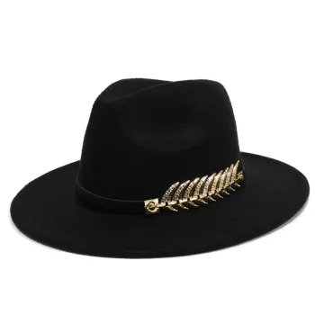Vintage Belt Classic Party Fedora Hat - 25 Types Retro Western Cowgirl Cap