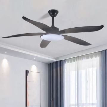 Dimmable Remote Control Ceiling Fan with Modern Blades, Reversible Motor, and Timer
