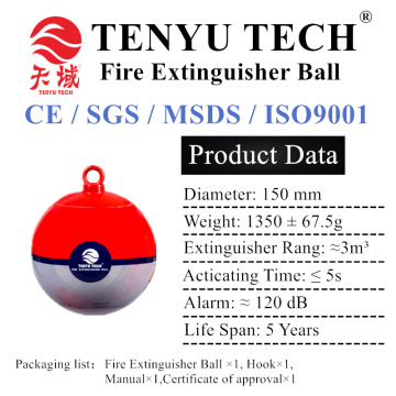 Throwable Auto Fire Extinguisher Ball Chemical Powder