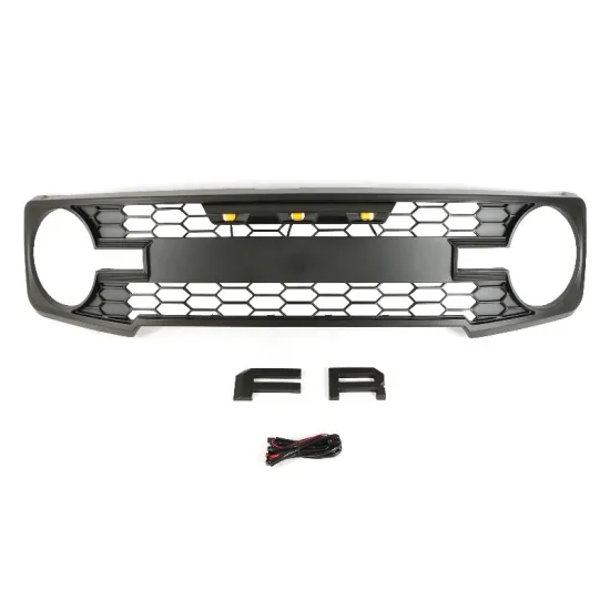 Front Grill with Lights for Bronco 2022 - 4x4 Off Road Auto Parts