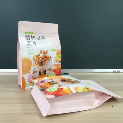 Yogurt Fruit Oatmeal Food Packaging Bag Stand Up Zipper Aluminum Foil Bag