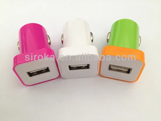 Mini car usb charger 5v 1A single port car charger portable mobile phone charger
