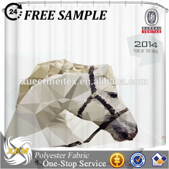 Customize vinyl shower curtain fabric printing