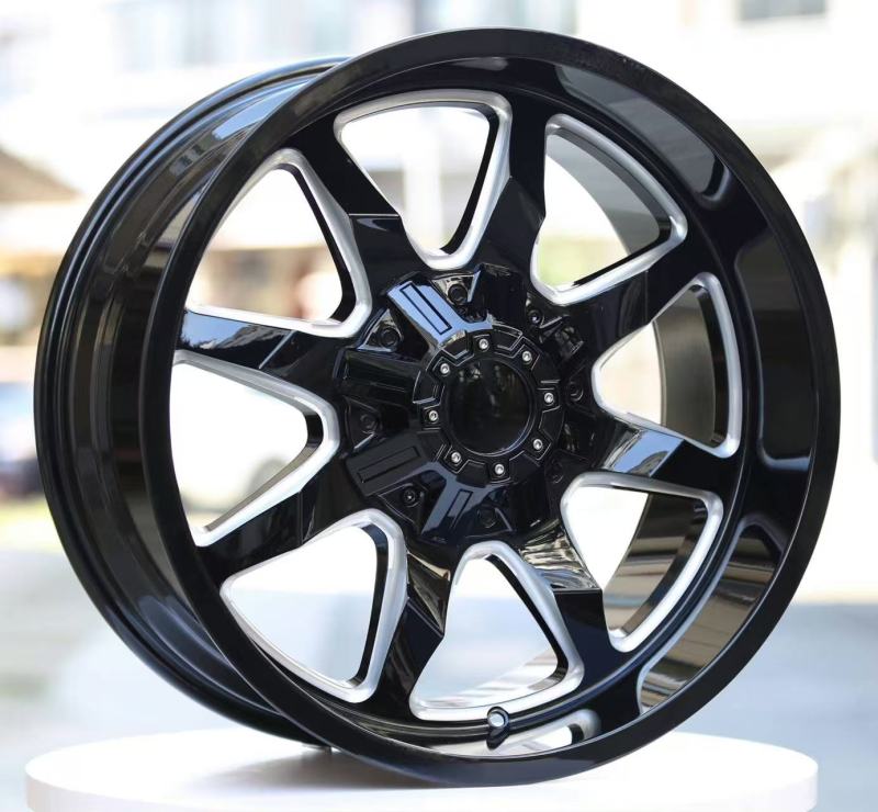 20‑Inch Gloss Black Rim with Milled Edge & Lettering
