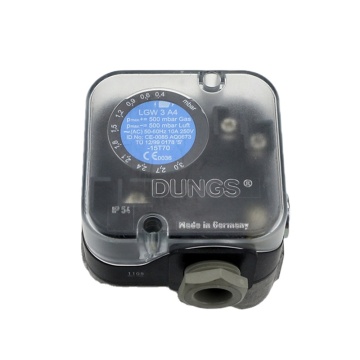 Parts for Air Compressors and Gas Burners: Dungs LGW3A4, Differential High Pressure Switches, and Control Adjustments