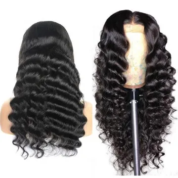 Genuine 40 Inch Lace Front Full 100% 360 Woman Wig Human Hair Wig Color