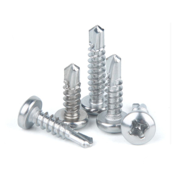 Corrosion-resistant DIN 7504N Marine Grade 316 Stainless Steel Pan Head Self-Drilling Screws: Sizes M4 and M2, Lengths 10mm and 20mm
