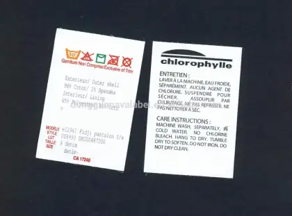 screen printing label