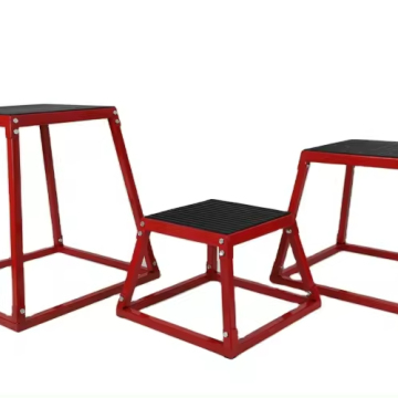 24-inch Custom Logo Jumping Box Trainer, Smith Machine, Cable Crossover, and Black Jumping Stool - High-Quality Fitness Equipment