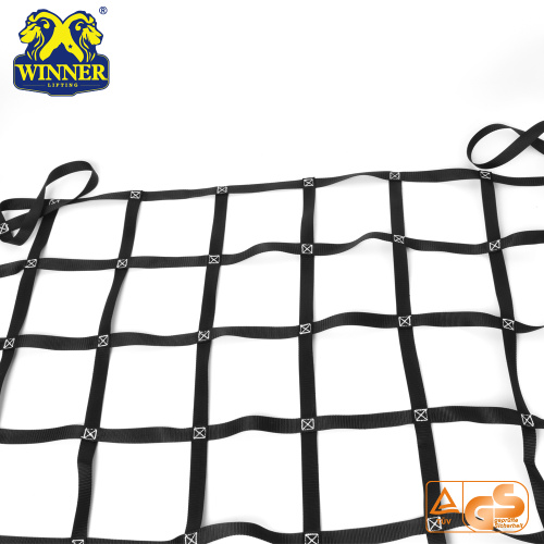 Heavy Duty Safety Polyester Car Container Webbing Lifting Cargo Net