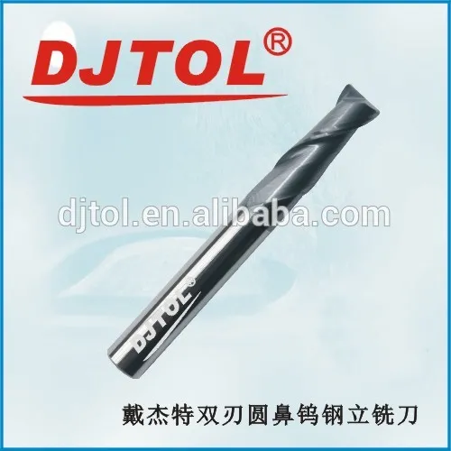 Corner radius double flutes spiral end mills (A series) cnc cutting tools