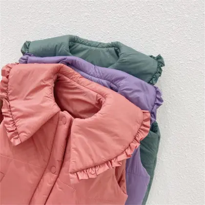 Children's Large Collar Down Vest