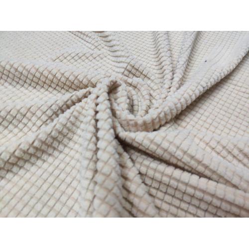 90T 5SP Polar Fleece with Laminated Check Fabric