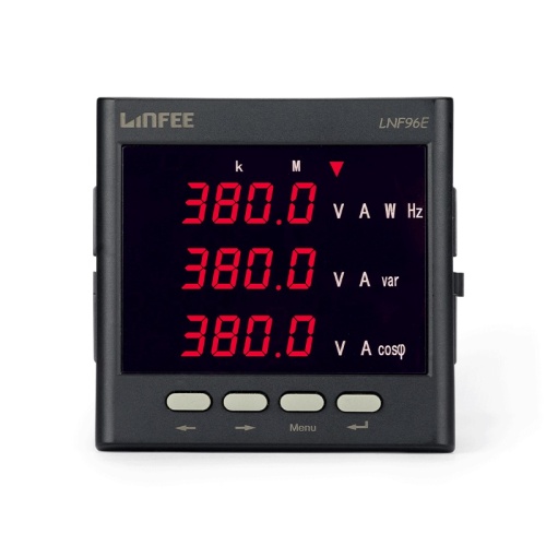 LED Multifunction Power Meter Three Phase Panel Mounted