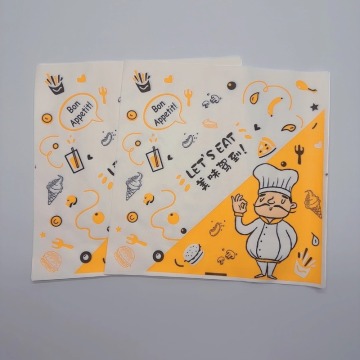 Papel de resumen de hamburguesas de comida rápida de tamaño personalizado