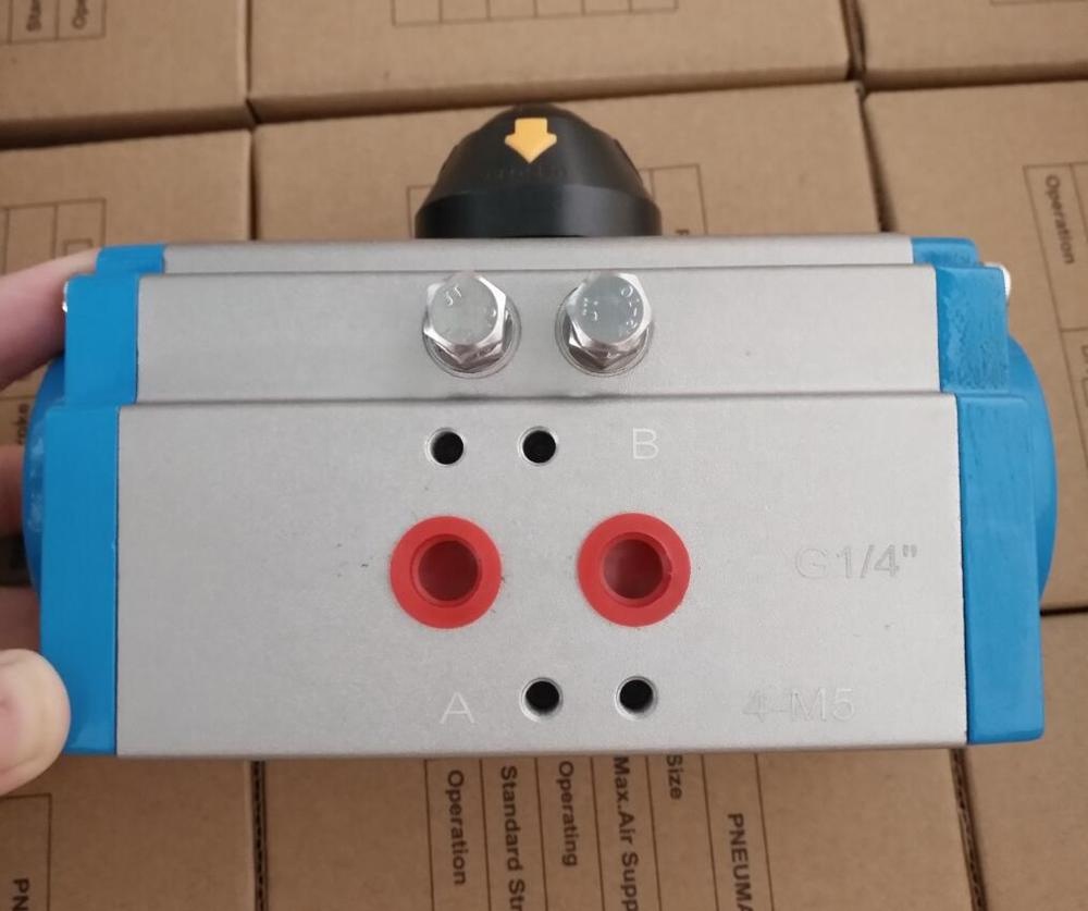 1/4 rotary turn aluminium alloy pneumatic actuator2