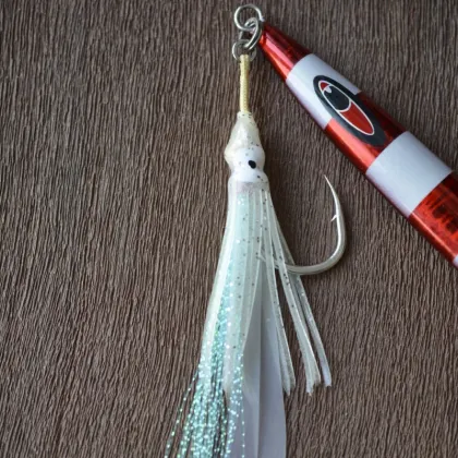 Soft Lure Artificial Bait Octopus Squid Skirts Jigging Hook 8060 CP Decoy