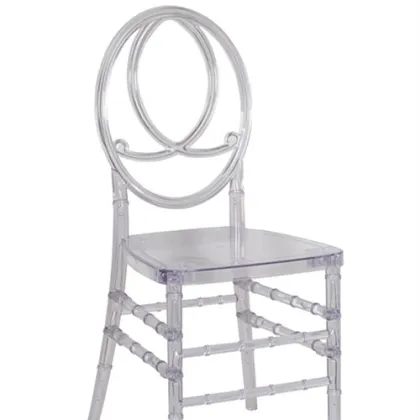 Stable crystal phoenix chair with cushion