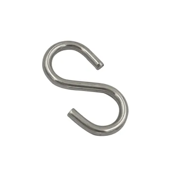 S-Shaped 316 Stainless Steel S Hooks - Durable Metal Hangers