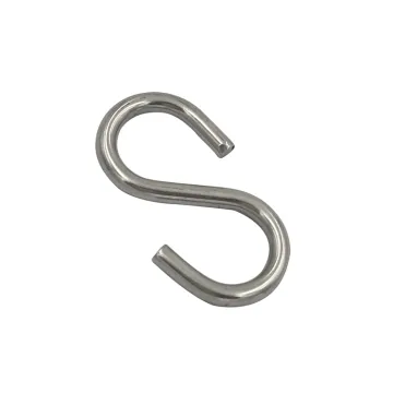 S-Shaped 316 Stainless Steel S Hooks - Durable Metal Hangers