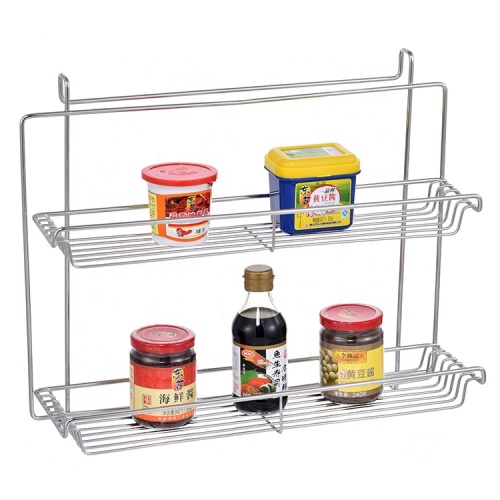 Spice Rack Wall mounted kitchen sauce bottle storage shelf Factory