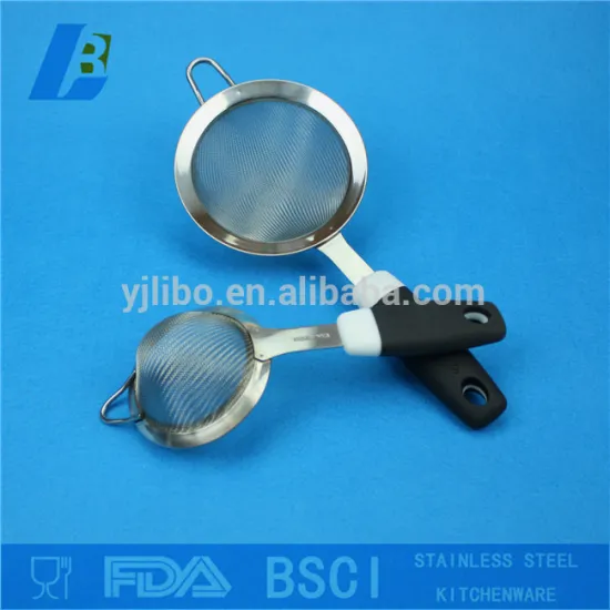 2015 Hot Sale FDA/LFGB Standard Stainless Steel Mesh Tea Strainer