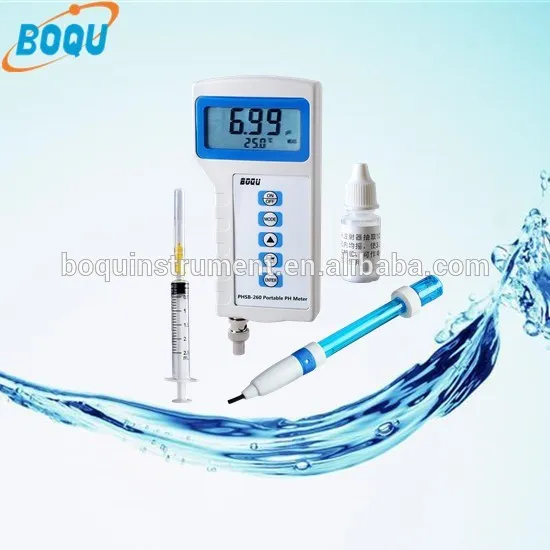 PHSB-260 high precision portable digital pH tester