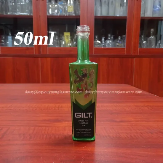 Small glass bottle size 50ml spirit 5cl bottle manufactures